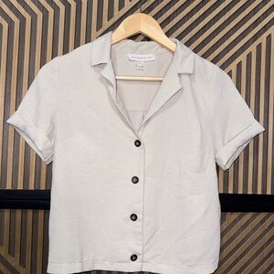 Monteau Beige Collared Shirt